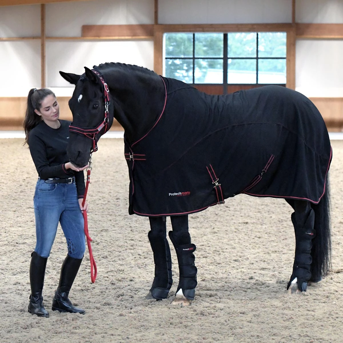 Protechmasta Therapy Cooler Horse Rug Black 4 Protechmasta Therapy Cooler Horse Rug Black - Image 4