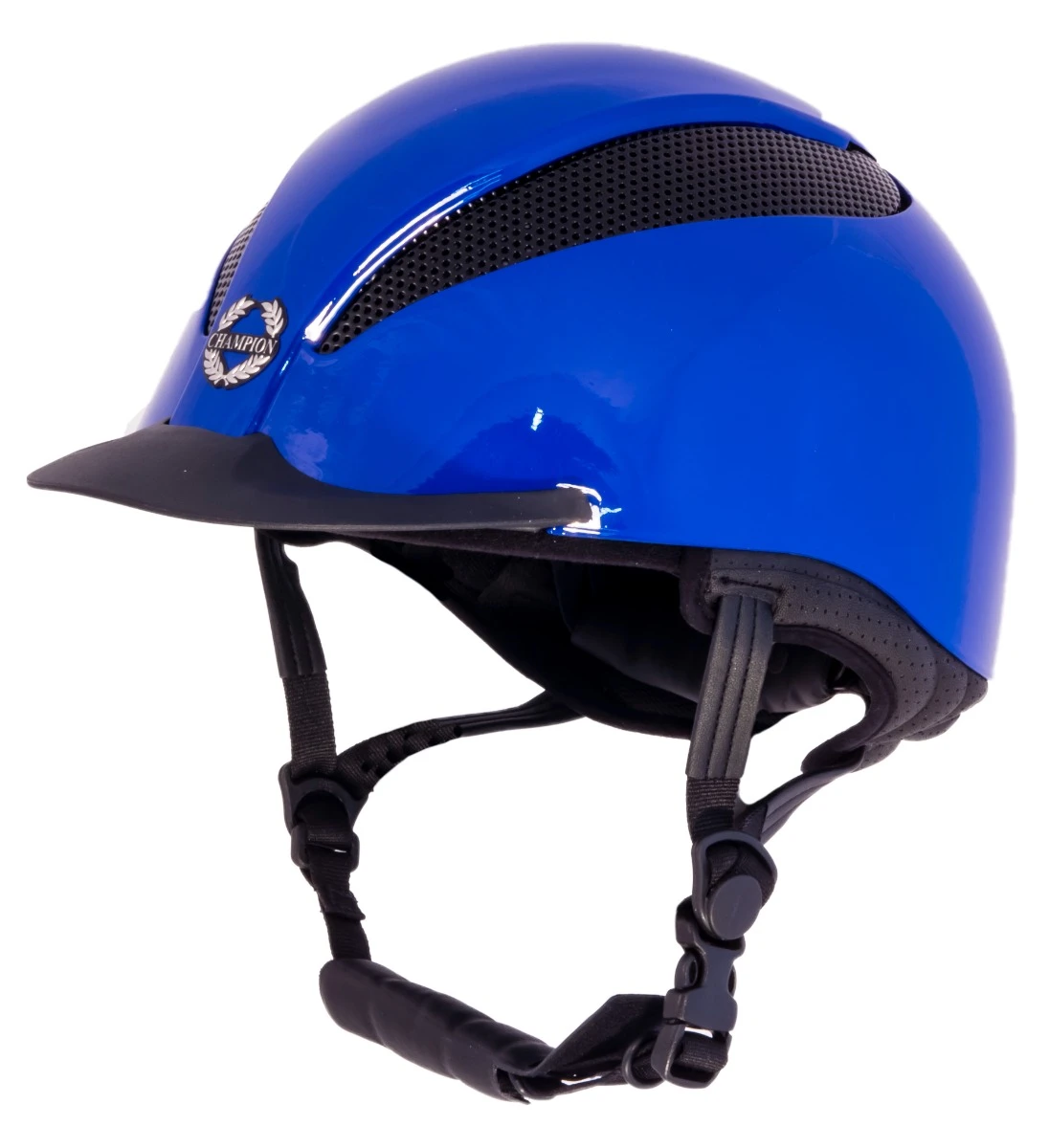 Champion Air-Tech Deluxe Helmet Cobalt Metallic 55cm-61cm 2 Champion Air-Tech Deluxe Helmet Cobalt Metallic 55cm-61cm - Image 2