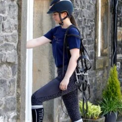 Harry Hall Alston Riding Tights Dark Grey -Saddle Store alston tights 2