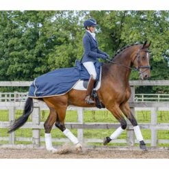 Summer Waterproof Ride On Exercise Sheet Navy Blue Small -Saddle Store arena 1 2