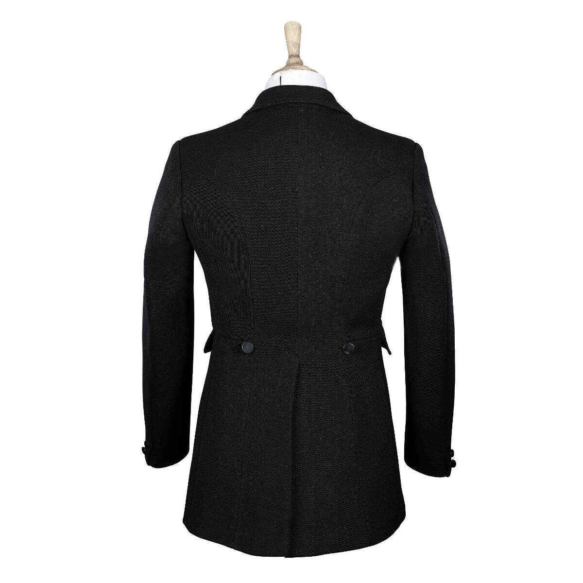 Caldene Traditional Mens Wessex Semi Hunt Coat Black 2 Caldene Traditional Mens Wessex Semi Hunt Coat Black - Image 2