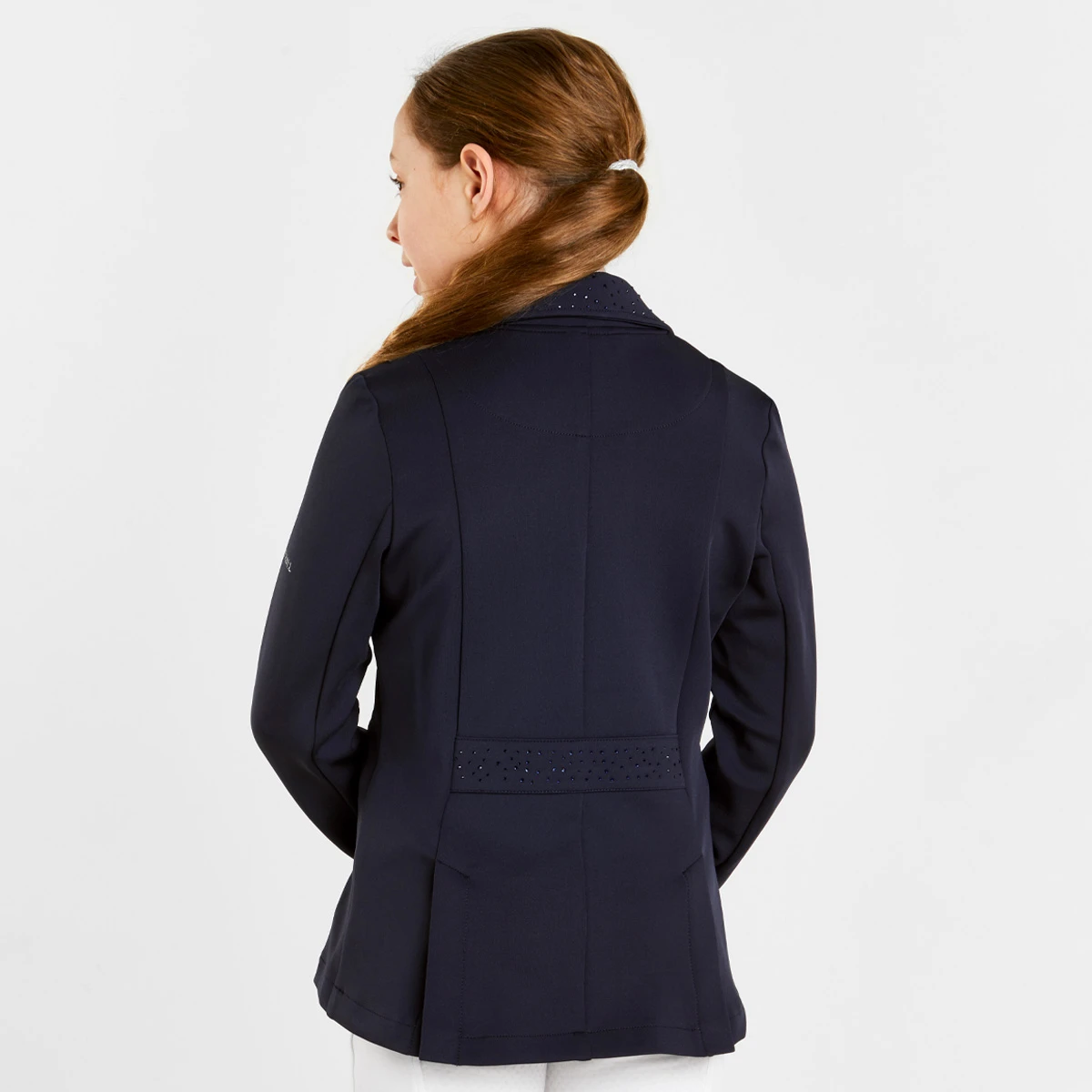 Harry Hall Show Jacket Junior Navy Blue 3 Harry Hall Show Jacket Junior Navy Blue - Image 3