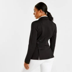 Harry Hall Show Jacket Ladies Black -Saddle Store back 6