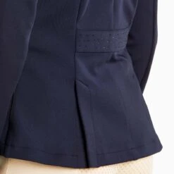 Harry Hall Show Jacket Ladies Navy Blue 16 Harry Hall Show Jacket Ladies Navy Blue -Saddle Store back design