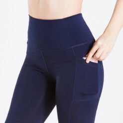 Harry Hall Bala Silicone Knee Ladies Riding Tights Navy Blue -Saddle Store bala navy blue 3