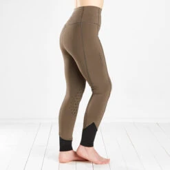 Harry Hall Bala Silicone Knee Ladies Riding Tights Stone -Saddle Store bala stone 2