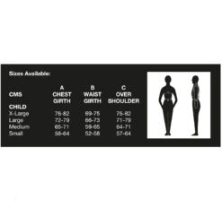 Harry Hall Zeus Child Body Protector Black -Saddle Store bdp40 size guide 1