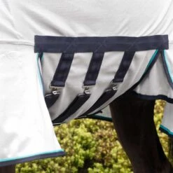 Masta Combo Fly Rug With Belly Wrap Silver -Saddle Store belly wrap.3