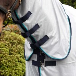 Masta Combo Fly Rug With Belly Wrap Silver -Saddle Store belly wrap.4