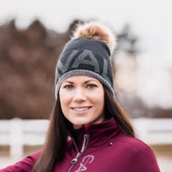 Cavallo Bine Pom Pom Hat Black