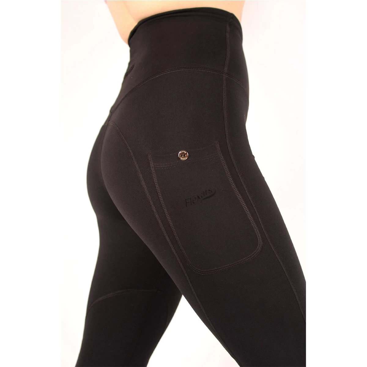 The Original Flexars Womens Riding Leggings Black 4 The Original Flexars Womens Riding Leggings Black - Image 4