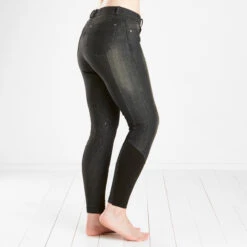 Harry Hall Hayton Denim Breeches Black -Saddle Store black 2 1 3