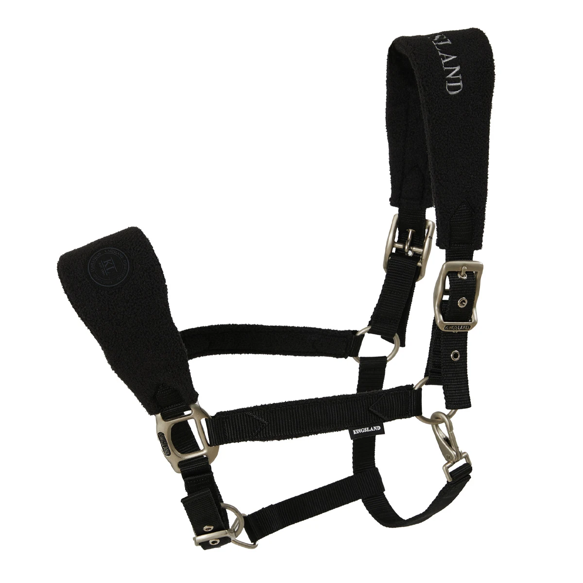 Kingsland KLRhys Fleece Halter Black 1 Kingsland KLRhys Fleece Halter Black