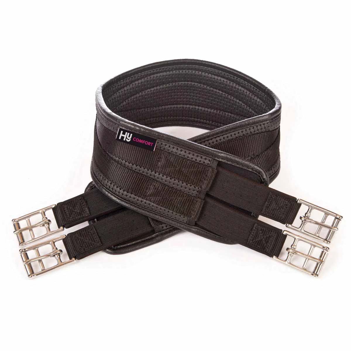 Hy Equestrian Waffle Girth Black 1 Hy Equestrian Waffle Girth Black