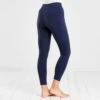 Equestrian Silicone Grip Riding Leggings Navy Blue