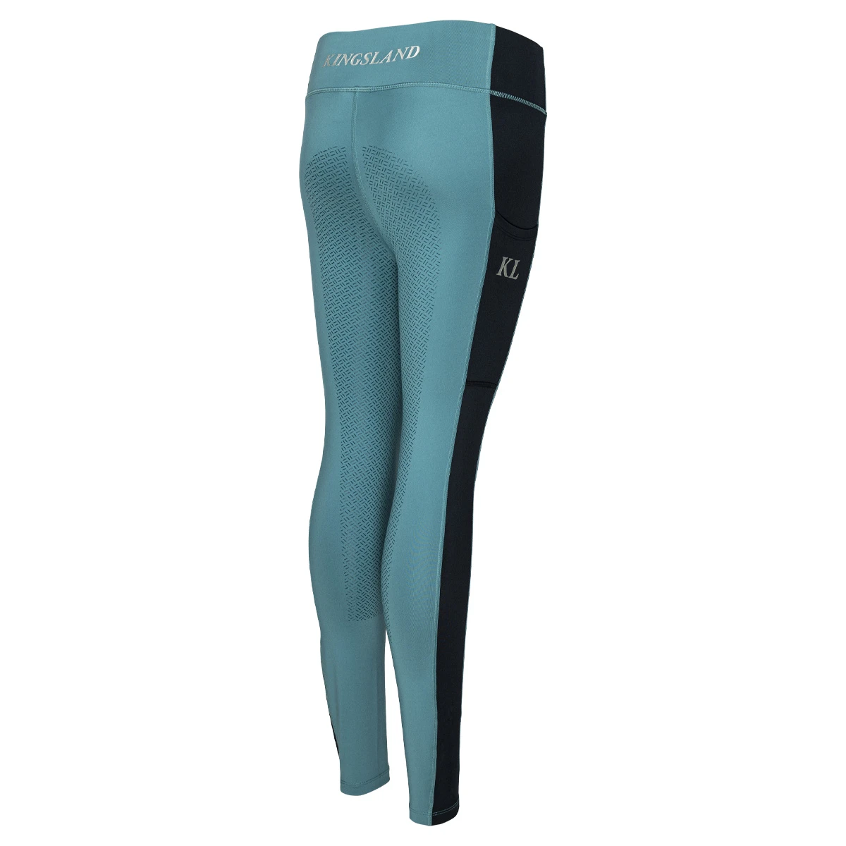 Kingsland Ladies Full Grip Compression Tights Blue 2 Kingsland Ladies Full Grip Compression Tights Blue - Image 2