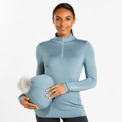 Harry Hall Ladies Base Layer Light Blue 10 Harry Hall Ladies Base Layer Light Blue -Saddle Store blue lifestyle 1 1