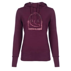 Cavallo Bojana Ladies Fleece Hoodie Burgundy