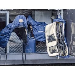 Finer Equine Jump/GP Saddle Cover Navy Blue 15 Finer Equine Jump/GP Saddle Cover Navy Blue -Saddle Store bridle saddle 3 1