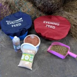 Masta Horse Bucket Cover Set Of 2 Red -Saddle Store bucket covers.1