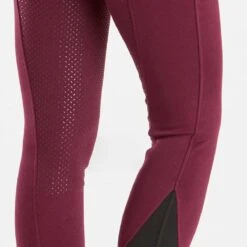 Farnell Breeches Full Grip Seat Burgundy -Saddle Store burgundy farnell grip seat detail image