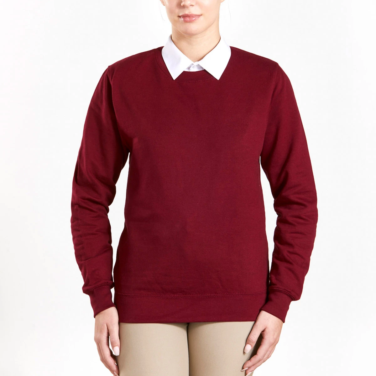 Pony Club Junior Sweatshirt Burgundy 4 Pony Club Junior Sweatshirt Burgundy - Image 4