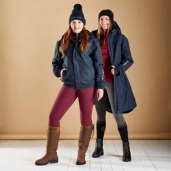 Harry Hall Winter Riding Tight Full Silicone Seat Burgundy -Saddle Store burgundy lifestyle 2