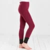 Harry Hall Junior Winter Riding Tights Burgundy
