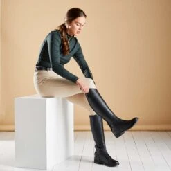 Burlington II Long Leather Riding Boot Black -Saddle Store burlington lifestyle 1