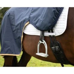 Summer Waterproof Ride On Exercise Sheet Navy Blue Medium 18 Summer Waterproof Ride On Exercise Sheet Navy Blue Medium -Saddle Store close up 1 4