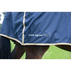 Summer Waterproof Ride On Exercise Sheet Navy Blue Small -Saddle Store close up 3 2