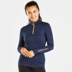 Harry Hall Ladies Base Layer Dark Navy -Saddle Store dark navy 2nd image ladies baselayer