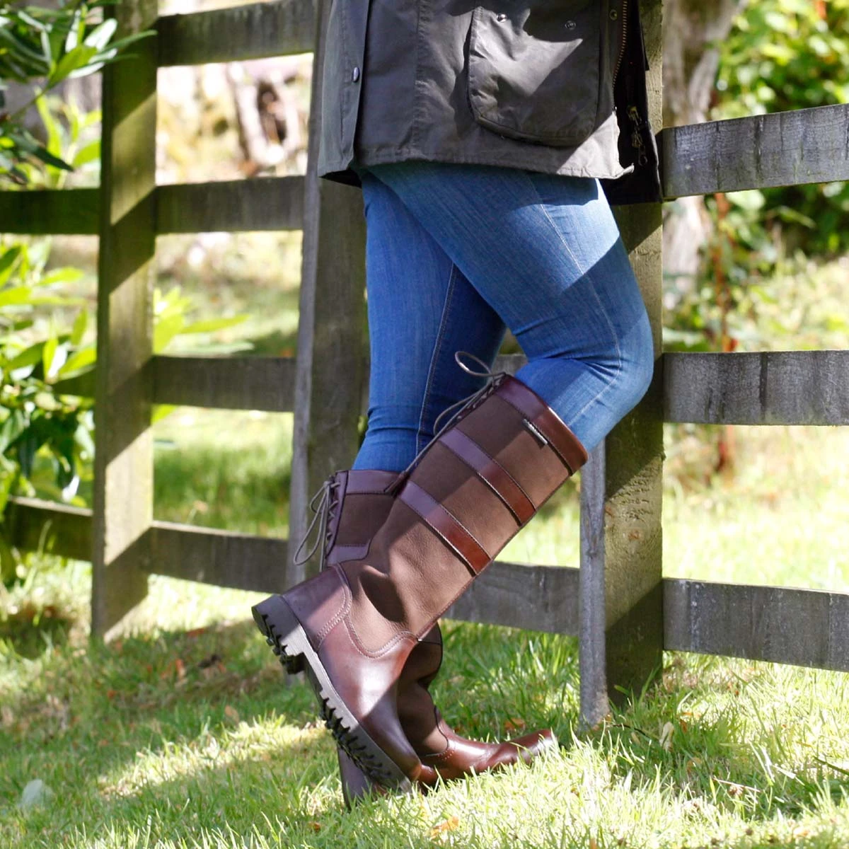 Denton Long Country Boot Dark Brown 5 Denton Long Country Boot Dark Brown - Image 5