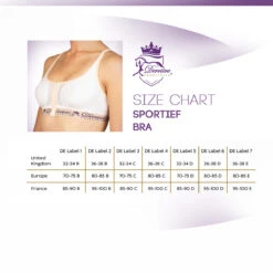 Derriere Equestrian Sportief Bra White -Saddle Store desb17 size guide