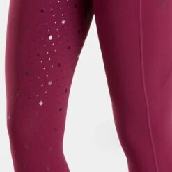 Harry Hall Winter Riding Tight Full Silicone Seat Burgundy -Saddle Store detail burgundy