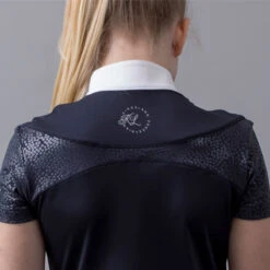 Kingsland KLotilie Girls Show Shirt Navy Blue 5 Kingsland KLotilie Girls Show Shirt Navy Blue -Saddle Store detail klotile navy