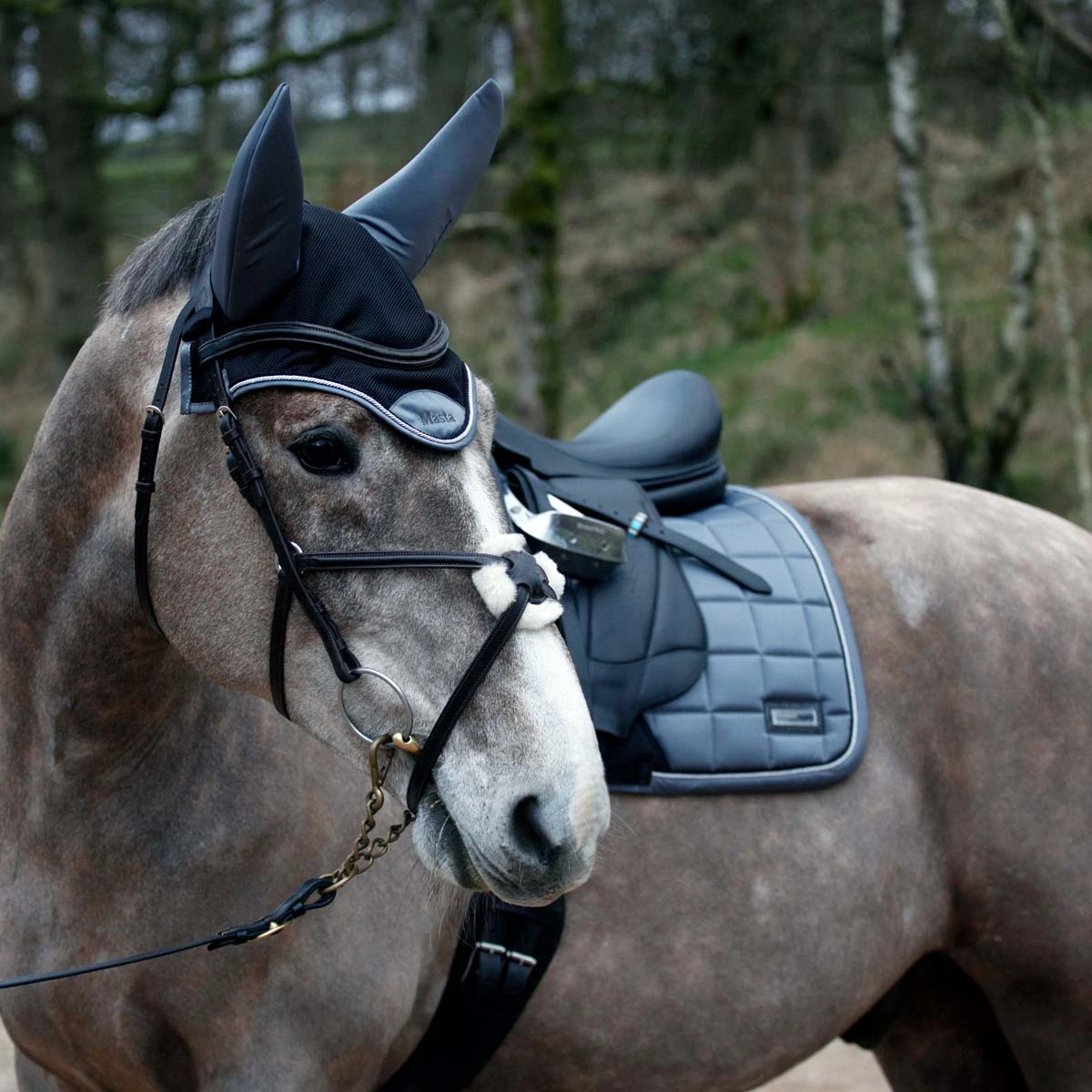 Protechmasta Lux Dressage Saddlecloth Grey 2 Protechmasta Lux Dressage Saddlecloth Grey - Image 2
