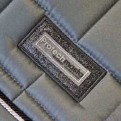 Protechmasta Lux Dressage Saddlecloth Grey 8 Protechmasta Lux Dressage Saddlecloth Grey -Saddle Store dressage grey.2