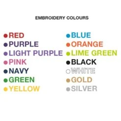 Personalised Adults Embroidered Hoodie Burgundy -Saddle Store embroidery colours. option 2 12