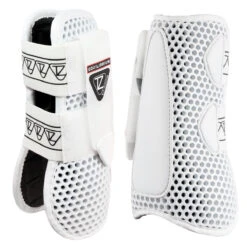 Equilibrium Tri-Zone Open Fronted Boots White 9 Equilibrium Tri-Zone Open Fronted Boots White -Saddle Store eqb001 tri zone open fronted boots white