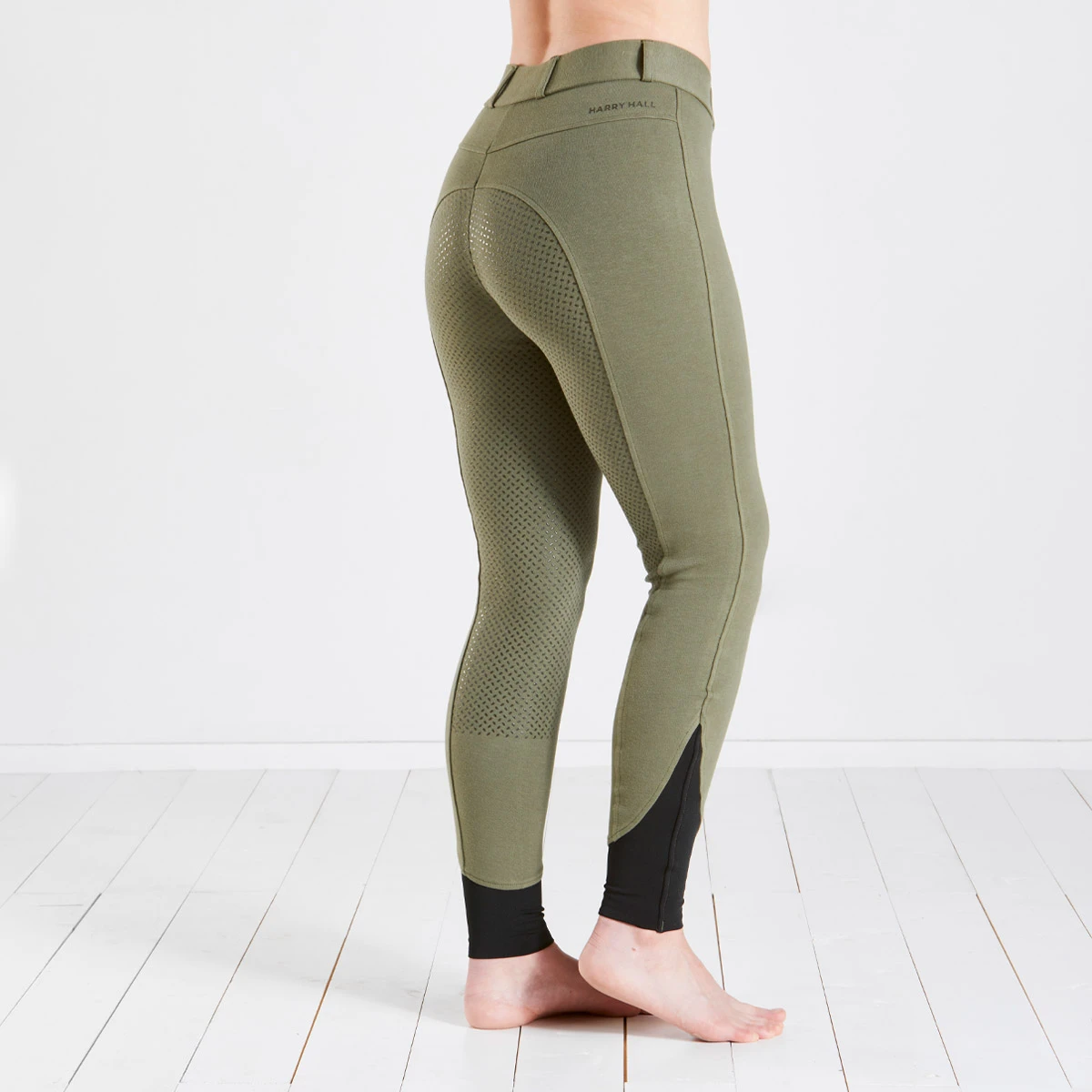 Harry Hall Farnell Women's Full Grip Seat Breeches Khaki 3 Harry Hall Farnell Women's Full Grip Seat Breeches Khaki - Image 3