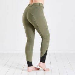 Harry Hall Farnell Women's Full Grip Seat Breeches Khaki