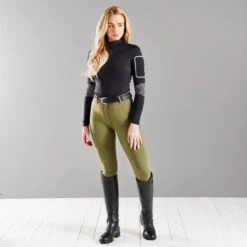 Harry Hall Farnell Women's Full Grip Seat Breeches Khaki 9 Harry Hall Farnell Women's Full Grip Seat Breeches Khaki -Saddle Store farnell khaki 5