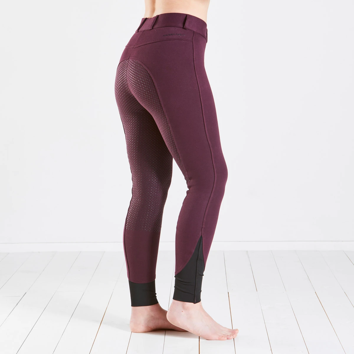 Harry Hall Farnell Full Grip Seat Breeches Plum 2 Harry Hall Farnell Full Grip Seat Breeches Plum - Image 2