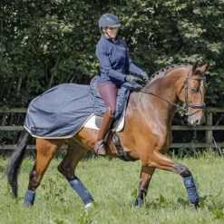 Saddle Store 10 Winter Waterproof Ride On Exercise Sheet Navy Blue Small