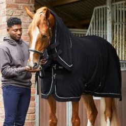 Masta Horse Fleece Rug Combo Black