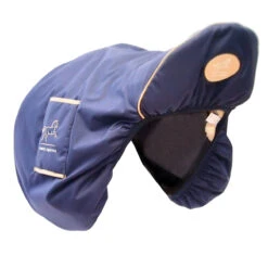 Finer Equine Jump/GP Saddle Cover Navy Blue 14 Finer Equine Jump/GP Saddle Cover Navy Blue -Saddle Store full studio 1 1
