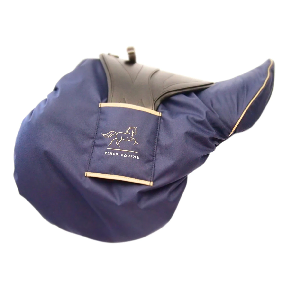 Finer Equine Jump/GP Saddle Cover Navy Blue 1 Finer Equine Jump/GP Saddle Cover Navy Blue