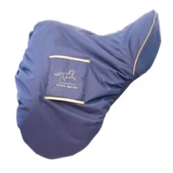 Finer Equine Dressage Saddle Cover Navy Blue 23 Finer Equine Dressage Saddle Cover Navy Blue -Saddle Store full studio 3