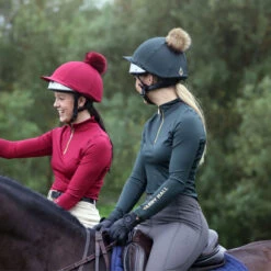 Harry Hall Ladies Base Layer Green -Saddle Store green lifestyle 1